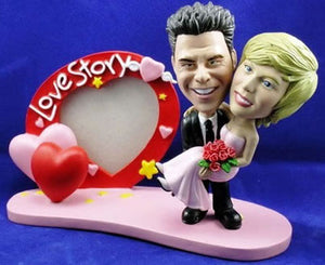 3D-Comicfigur vom Foto - Wahre Liebe - Lustige individuelle 3D-Comicfigur vom Hochzeitspaar