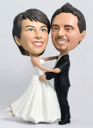 3D-Comicfigur vom Foto - Hochzeitstanz - Lustige individuelle 3D-Comicfigur vom Hochzeitspaar