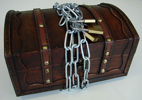 Geldgeschenk Schatztruhe