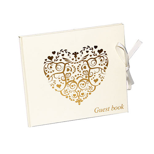 Gästebuch / Fotoalbum Romantik Gold