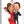 Laden Sie das Bild in den Galerie-Viewer, Karikatur vom Foto - Rotes Brautkleid - Lustige individuelle Karikatur vom Foto des Hochzeitspaares