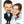 Laden Sie das Bild in den Galerie-Viewer, Karikatur vom Foto - Hochzeit in Schwarzweiss - Lustige individuelle Karikatur vom Foto des Hochzeitspaares