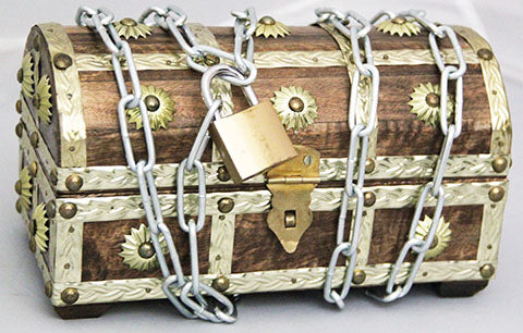 Geldgeschenk Schatztruhe