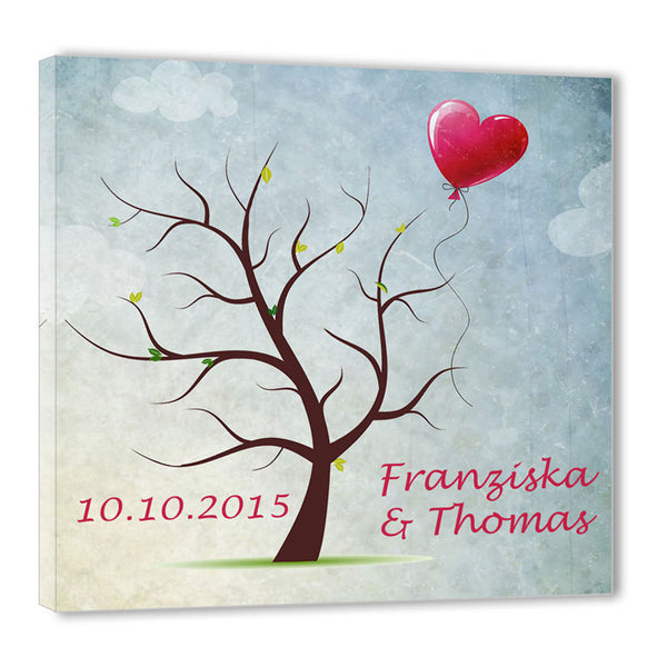 Fingerabdruck Baum - Weddingtree Herzluftballon