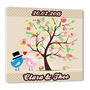 Fingerabdruck Baum - Weddingtree Vogelhochzeit