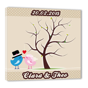 Fingerabdruck Baum - Weddingtree Vogelhochzeit