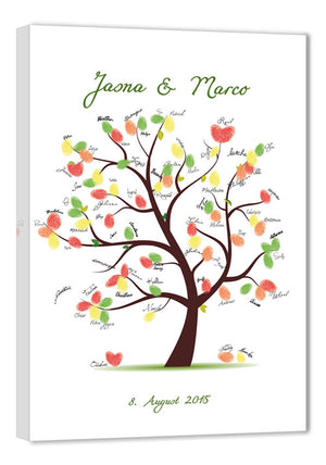 Fingerabdruck Baum - Hochzeit Fingerabdruck schöner-Baum