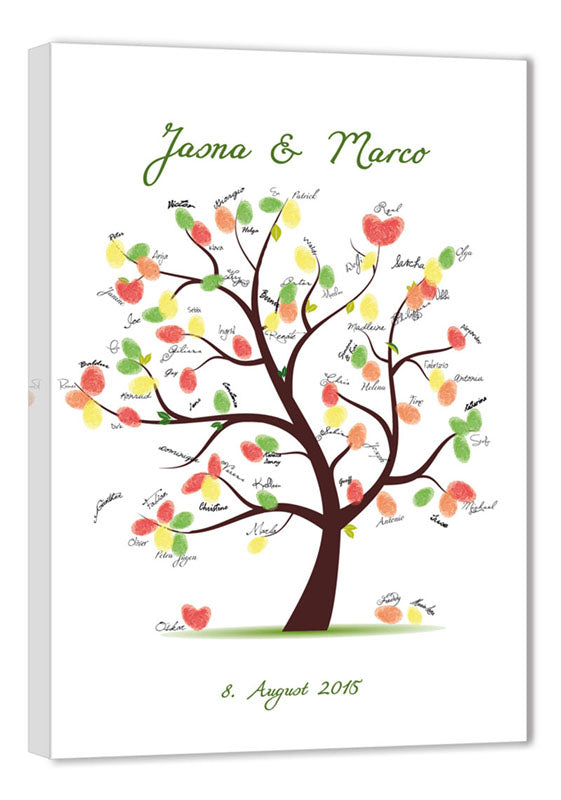 Fingerabdruck Baum - Hochzeit Fingerabdruck schöner-Baum