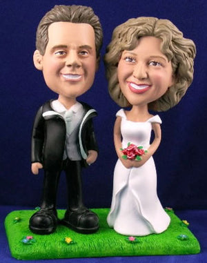 3D-Comicfigur vom Foto - Schönes Paar - Lustige individuelle 3D-Comicfigur vom Hochzeitspaar