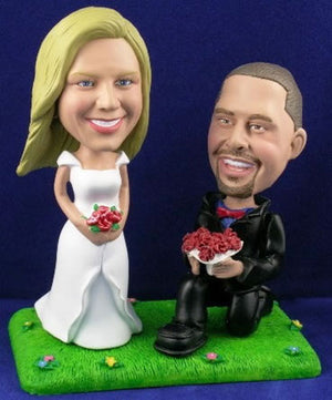 3D-Comicfigur vom Foto - Heirate mich - Lustige individuelle 3D-Comicfigur vom Hochzeitspaar