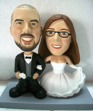 3D-Comicfigur vom Foto - Hochzeit klassisch - Lustige individuelle 3D-Comicfigur vom Hochzeitspaar