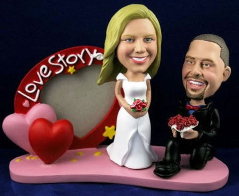 3D-Comicfigur vom Foto - Pure Love - Lustige individuelle 3D-Comicfigur vom Hochzeitspaar