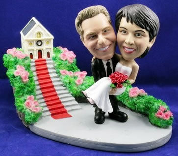 3D-Comicfigur vom Foto - Brautpaar - Lustige individuelle 3D-Comicfigur vom Hochzeitspaar