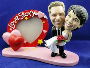 3D-Comicfigur vom Foto - Love 4ever - Lustige individuelle 3D-Comicfigur vom Hochzeitspaar