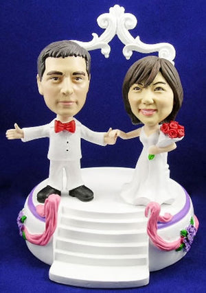 3D-Comicfigur vom Foto - Cake Topper - Lustige individuelle 3D-Comicfigur vom Hochzeitspaar