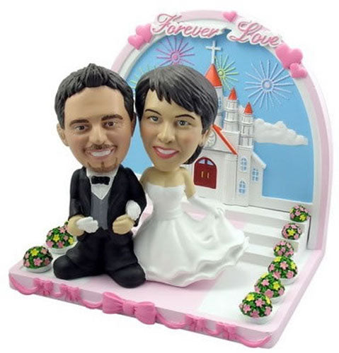3D-Comicfigur vom Foto - 4ever Love - Lustige individuelle 3D-Comicfigur vom Hochzeitspaar