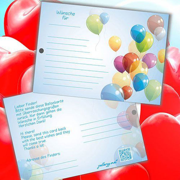 Ballonflugkarten - Bunte Ballons