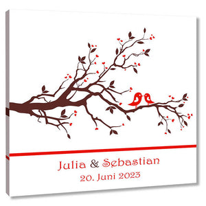 Fingerabdruck Baum - Hochzeitstauben Fingerabdruck - Fingerabdruck Leinwand