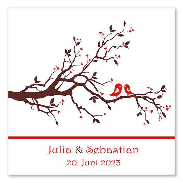 Fingerabdruck Baum - Hochzeitstauben Fingerabdruck - Fingerabdruck Leinwand