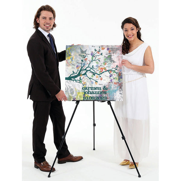 Fingerabdruck Baum - Hochzeit Fingerabdruck Kunst - Fingerabdruck Leinwand