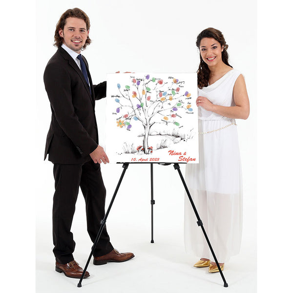 Fingerabdruck Baum - Wedding Tree - Vorlage - Fingerabdruck Leinwand
