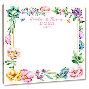Fingerabdruck Leinwand - Fingerabdruck Blumenrahmen - Fingerabdruck Leinwand