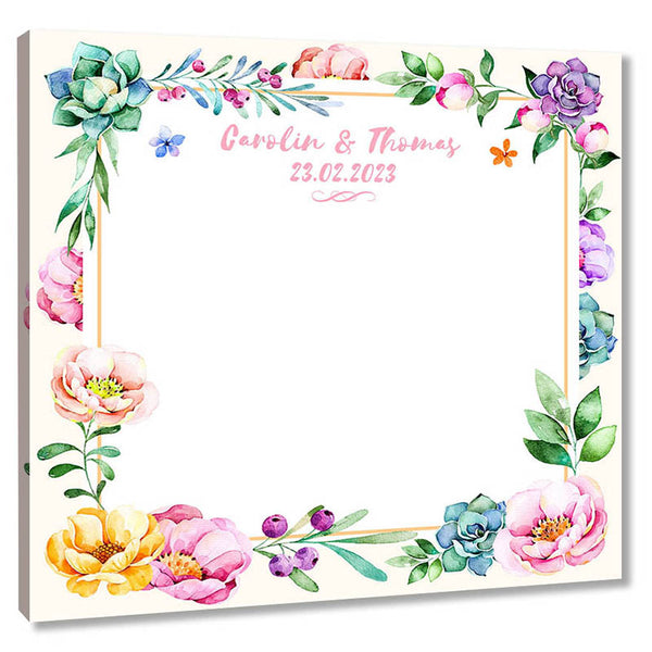 Fingerabdruck Leinwand - Fingerabdruck Blumenrahmen - Fingerabdruck Leinwand