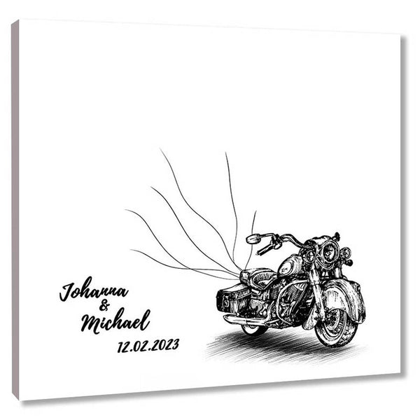 Fingerabdruck Leinwand - Fingerabdruck Motorrad - Fingerabdruck Leinwand