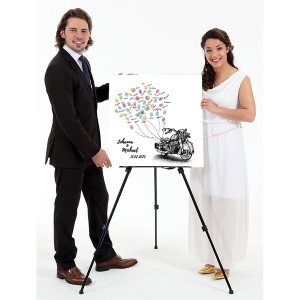 Fingerabdruck Leinwand - Fingerabdruck Motorrad - Fingerabdruck Leinwand