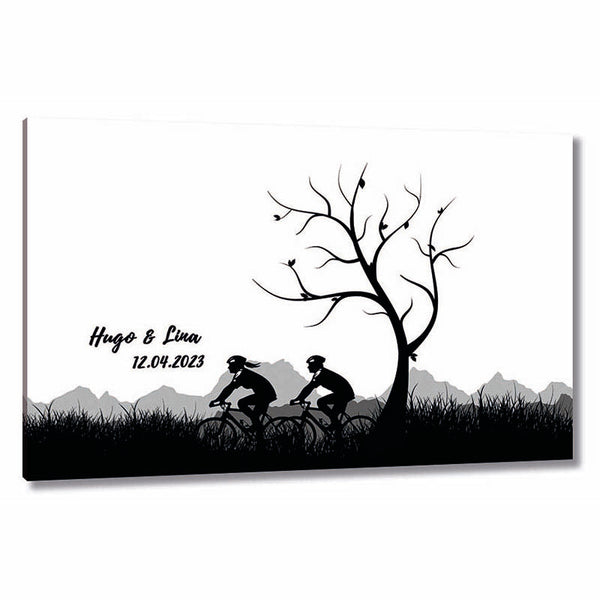 Fingerabdruck Leinwand - Fingerabdruck Mountainbike - Fingerabdruck Leinwand