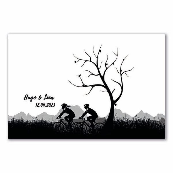 Fingerabdruck Leinwand - Fingerabdruck Mountainbike - Fingerabdruck Leinwand