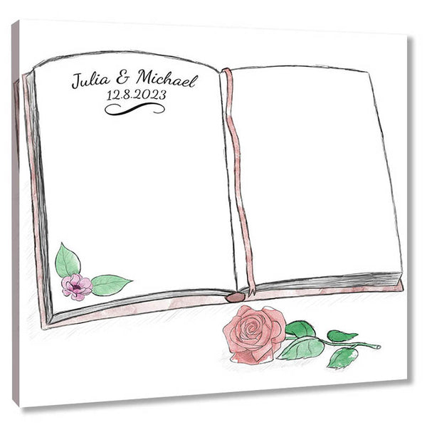 Fingerabdruck Leinwand - Fingerabdruck Gästebuch - Fingerabdruck Leinwand