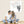 Laden Sie das Bild in den Galerie-Viewer, Fingerabdruck-Leinwand mit Karikatur - Hochzeitspaar mit Ballons (fpca2059) - Fingerabdruck Leinwand
