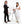 Laden Sie das Bild in den Galerie-Viewer, Fingerabdruck-Leinwand mit Karikatur - Hochzeitspaar Mr und Mrs (fpca889) - Fingerabdruck Leinwand
