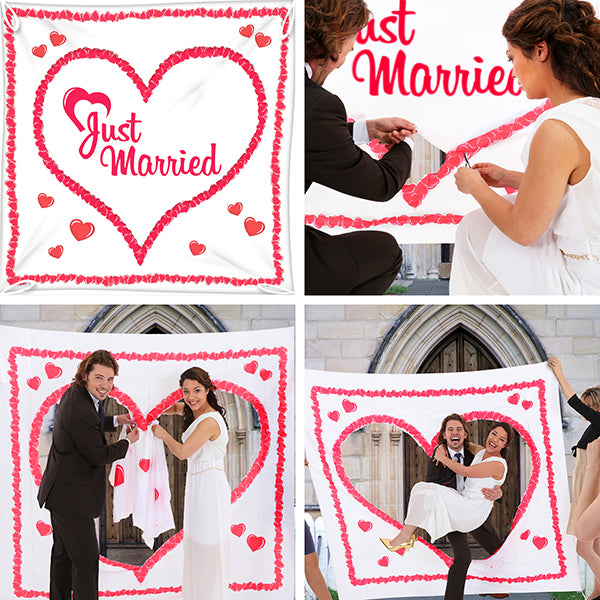 Hochzeitsherz als Riesenspaß für die Hochzeitsgesellschaft